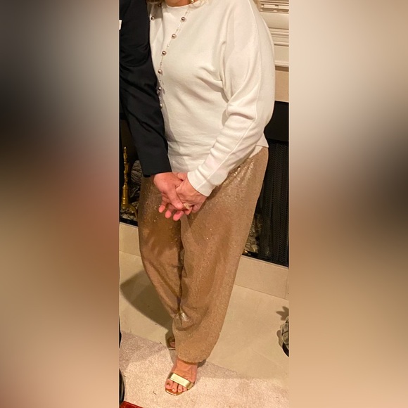 Sparkly Gold Joggers - Picture 3 of 3